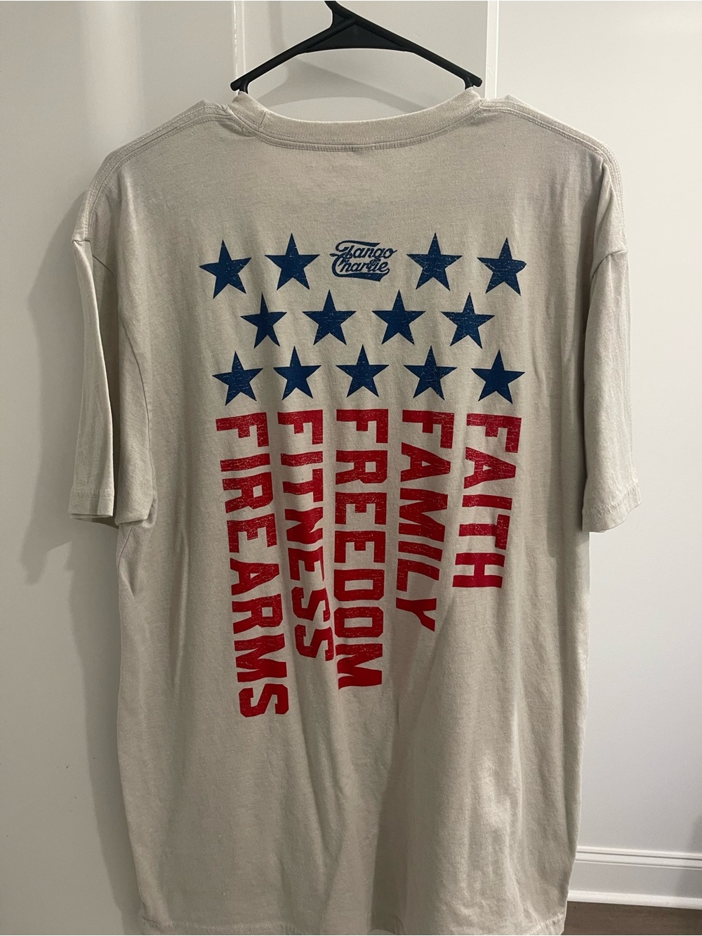 Patriotic Faith, Family, Freedom, Fitness, Firearms Flag Graphic Tee